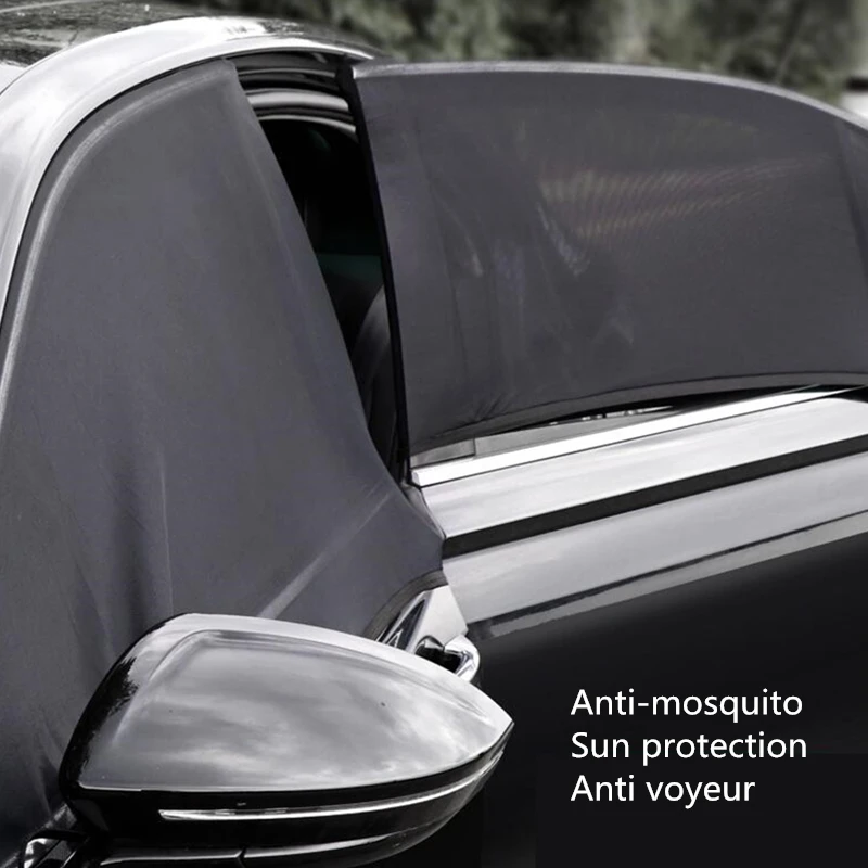 Auto Saules Ēnā Sānu Logu Saulessargs Segtu UV Aizsargāt viedokļa acs Velcro Universālo auto piederumi Logu var atvērt