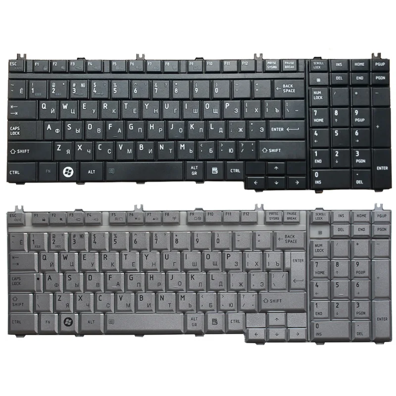 JAUNO krievu/RU portatīvo datoru tastatūras Toshiba Qosmio F60 F750 F755 G50 G55 X300 X305 X500 X505 Tastatūras