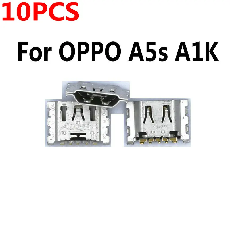 10PCS Jaunu Mikro USB Spraudni Uzlādes Port Savienotājs Ligzda OPPO A5s A1k Remonts Daļa